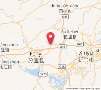 Map of Huze, Jiangxi
