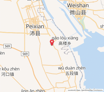 Map of Huzhai, Jiangsu