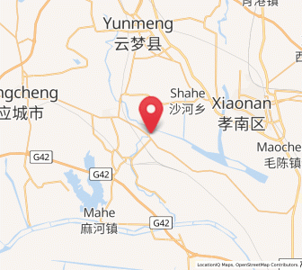 Map of Huzhen, Hubei