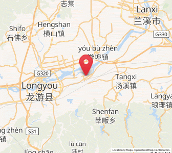 Map of Huzhen, Zhejiang