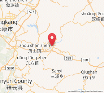 Map of Huzhen, Zhejiang