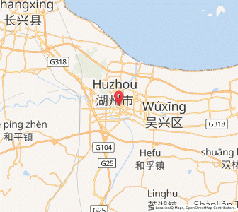 Map of Huzhou, Zhejiang