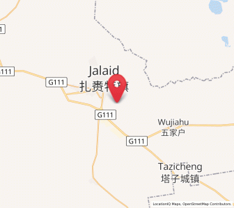 Map of Inder, Inner Mongolia