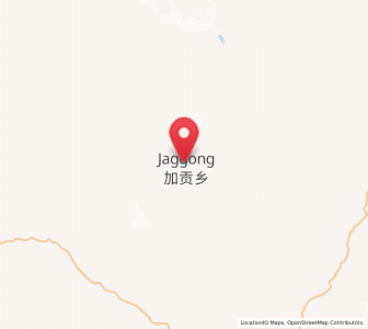 Map of Jaggong, Tibet