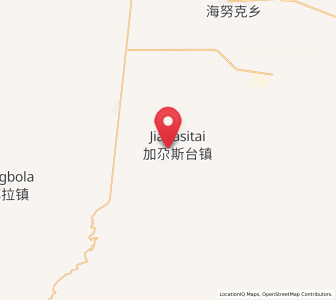 Map of Jagistay, Xinjiang