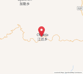 Map of Jamda, Tibet
