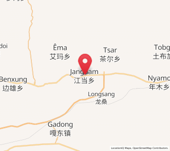 Map of Jangdam, Tibet