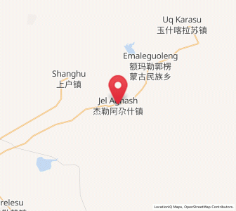 Map of Jelagax, Xinjiang
