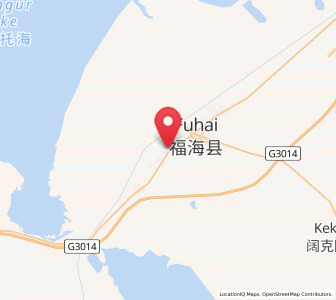 Map of Jetaral, Xinjiang