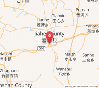 Map of Jiahe Chengguanzhen, Hunan