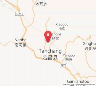 Map of Jiahe, Gansu