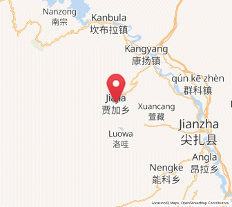 Map of Jiajia, Qinghai