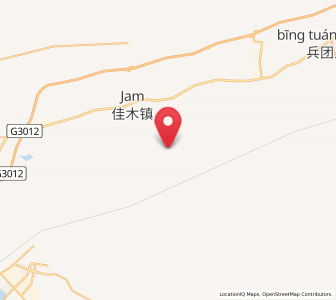 Map of Jiamu, Xinjiang