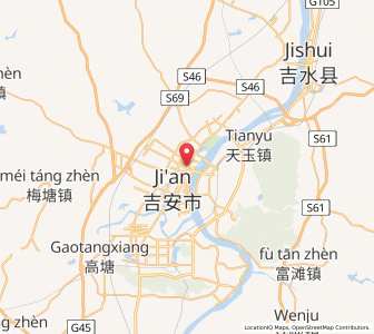 Map of Ji’an, Jiangxi