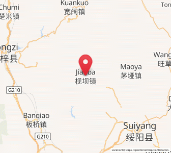 Map of Jianba, Guizhou