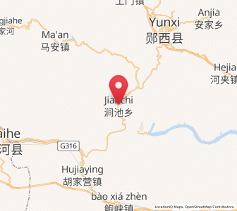 Map of Jianchi, Hubei