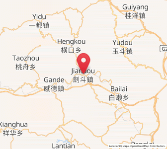 Map of Jiandou, Fujian