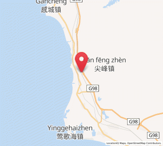 Map of Jianfeng, Hainan