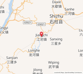 Map of Jiangchi, Chongqing