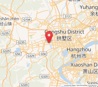 Map of Jiangcun, Zhejiang
