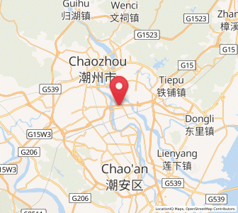Map of Jiangdong, Guangdong