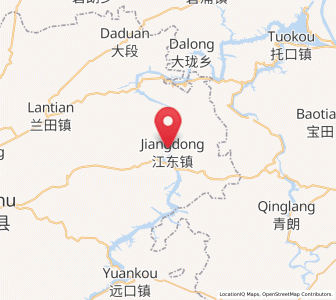 Map of Jiangdong, Guizhou