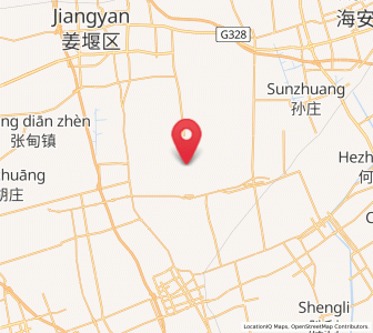 Map of Jiangduo, Jiangsu