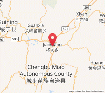 Map of Jiangfang, Hunan