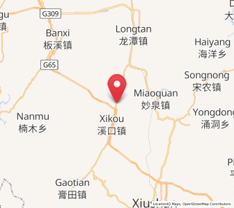 Map of Jiangfeng, Chongqing