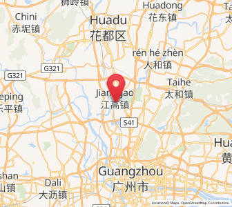 Map of Jianggao, Guangdong