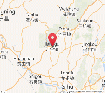Map of Jianggu, Guangdong
