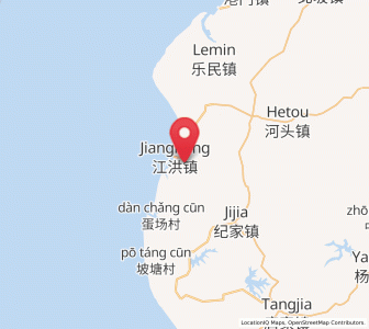 Map of Jianghong, Guangdong