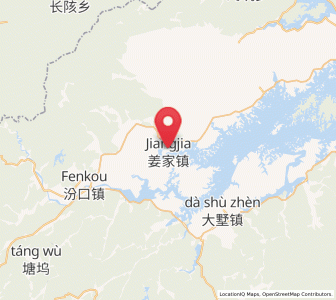 Map of Jiangjia, Zhejiang