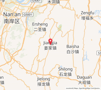 Map of Jiangjia, Chongqing