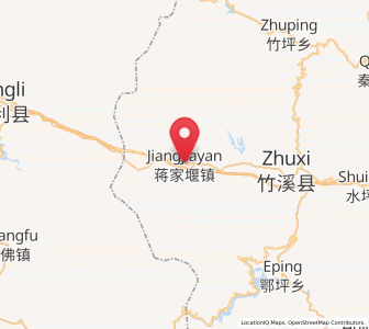 Map of Jiangjiayan, Hubei