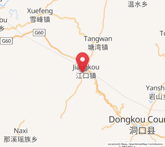 Map of Jiangkou, Hunan