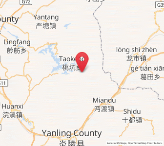 Map of Jiangkou, Hunan