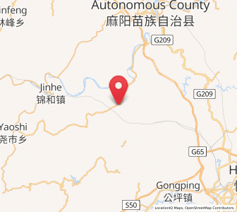 Map of Jiangkouxu, Hunan
