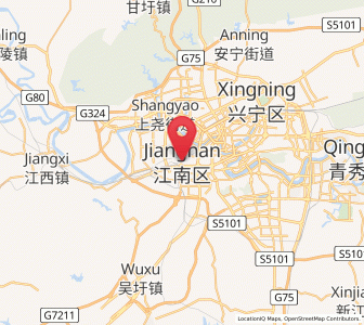 Map of Jiangnan, Guangxi
