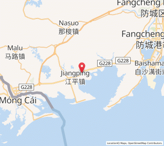 Map of Jiangping, Guangxi