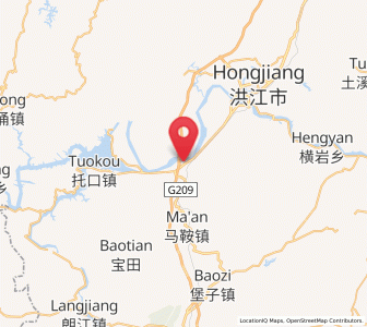 Map of Jiangshi, Hunan