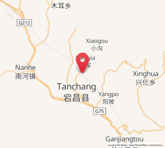 Map of Jiangtai, Gansu