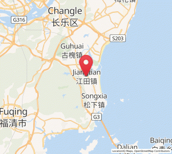 Map of Jiangtian, Fujian