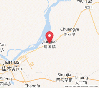 Map of Jianguo, Heilongjiang