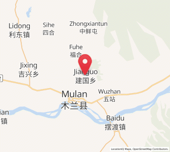 Map of Jianguo, Heilongjiang