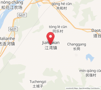 Map of Jiangwan, Heilongjiang