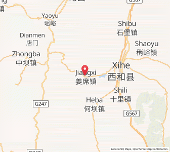 Map of Jiangxi, Gansu