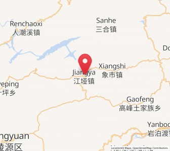 Map of Jiangya, Hunan