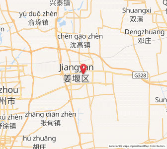 Map of Jiangyan, Jiangsu