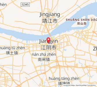 Map of Jiangyin, Jiangsu